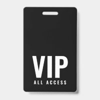 Code QR d'accès total VIP pour la photo d'identité