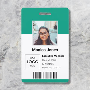 Badge Code QR de l'ID photo employé