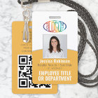 Code QR Logo d'entreprise Photo d'identité du pers