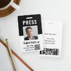Code QR photo de journaliste ou de reporter Carte
