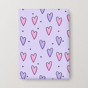 Badge coeur bleu