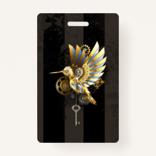 Badge Colibri mécanique