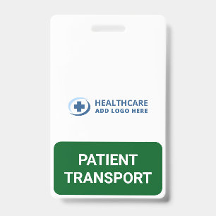 Badge Compagnon de transport de patient à couleur person