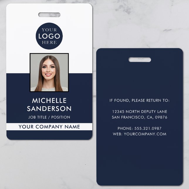 Badge Company Logo Staff Employee Photo ID (Company Logo Staff Employee Photo ID Badge
)