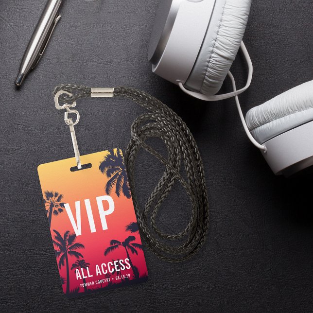 Badge Concert d'accès VIP personnalisé (Créateur téléchargé)