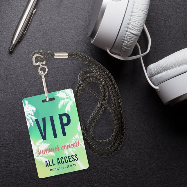Badge Concert d'accès VIP personnalisé (Créateur téléchargé)