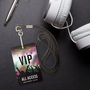 Badge Concert VIP Accès Illimité sur Mesure