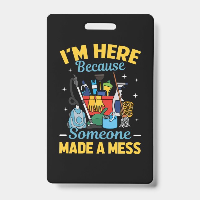 Badge Concierge Drôle (Avant)