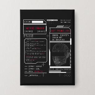 Badge Corrompu - Techno-Brutalist Streetwear Design