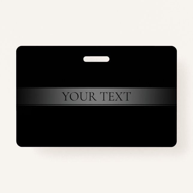 Badge Couleur modifiable de bande de dégradé simple et é (Devant)