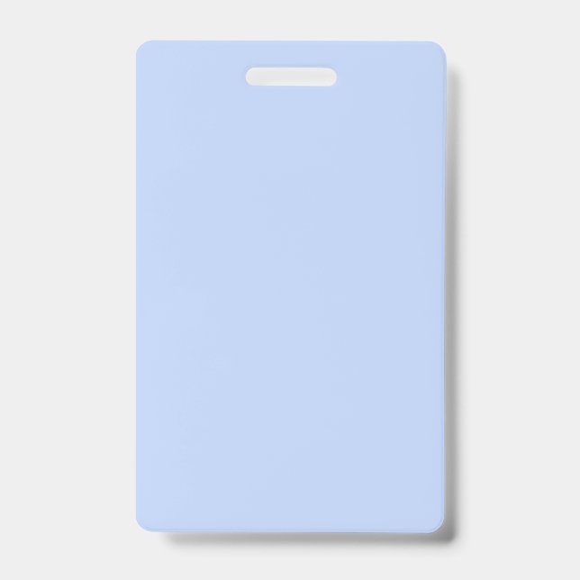 Badge Couleur uni clair perwinkle bleu clair (Front)