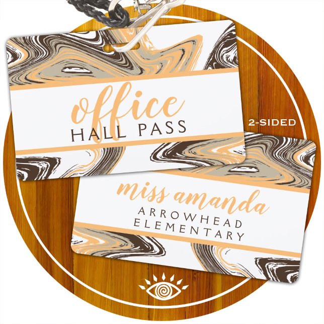 Badge coups d'abricot et de chocolat PASSE DU HALL DE BU (Créateur téléchargé)