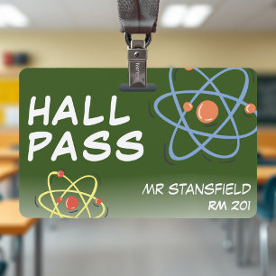 Badge Cours de sciences Enseignant École Salle de classe