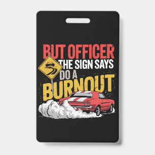 Badge Course de Funny Car Brûlage au sol Drag Racing Mus