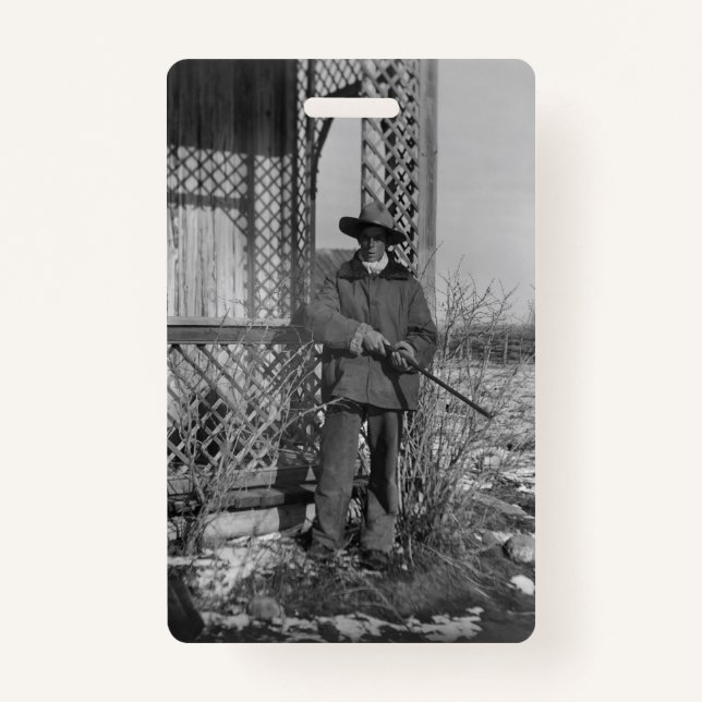 Badge Cowboy Rancher ou le hors-la-loi canadien du Vieux (Devant)