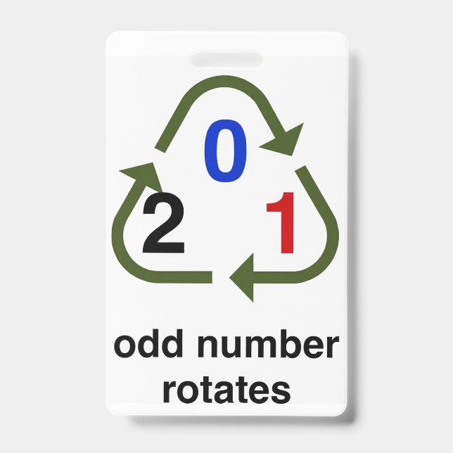 Badge Credit Card Sized Phase Calculator (Front)