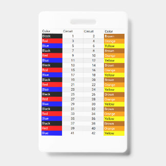 Badge Credit Card Sized Phase Colour