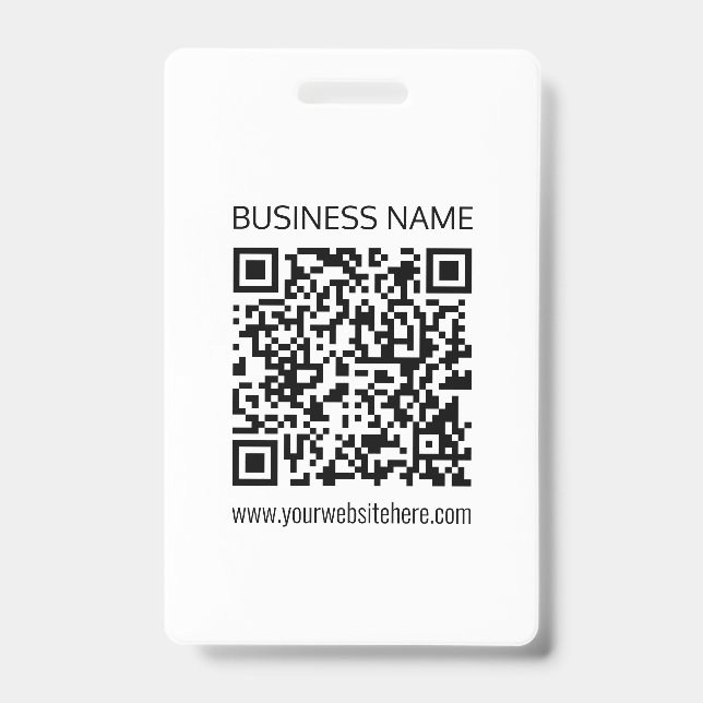 Badge Créez un code QR d'entreprise instantanément avec  (Avant)