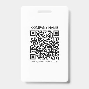 Badge Créez votre propre code QR Noir et blanc
