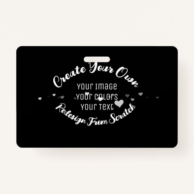 Badge Créez votre propre image personnalisée (Devant)