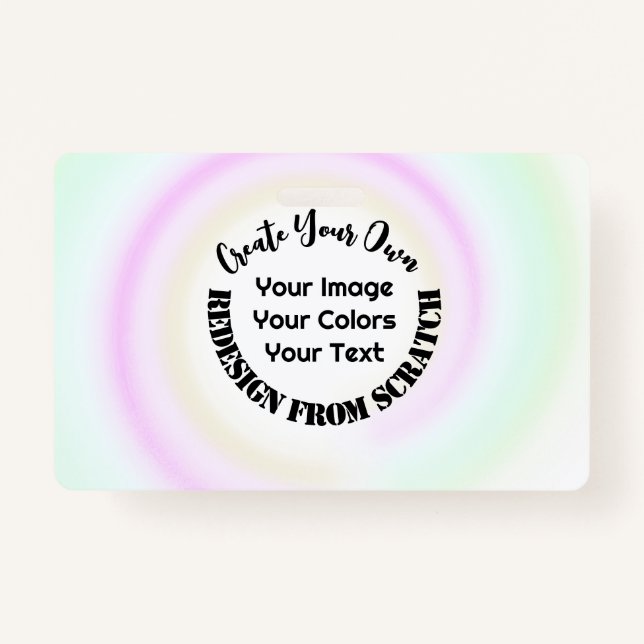 Badge Créez Votre Propre Modèle (Devant)