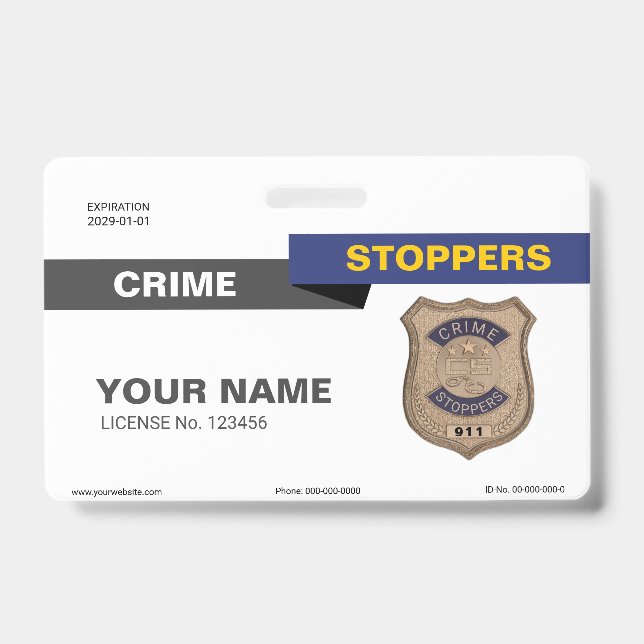 Badge Crime Stoppers (Avant)