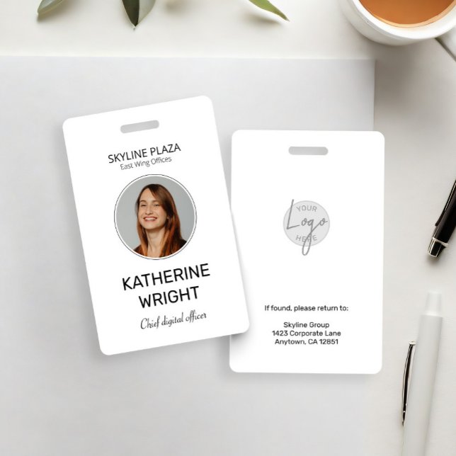 Badge Custom Employee Photo ID Name (Créateur téléchargé)
