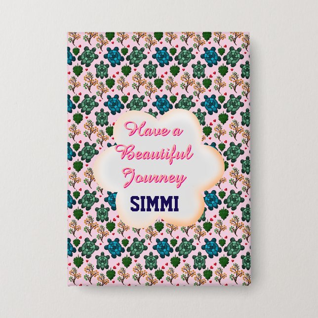 Badge Custom turtle pattern  (Recto)