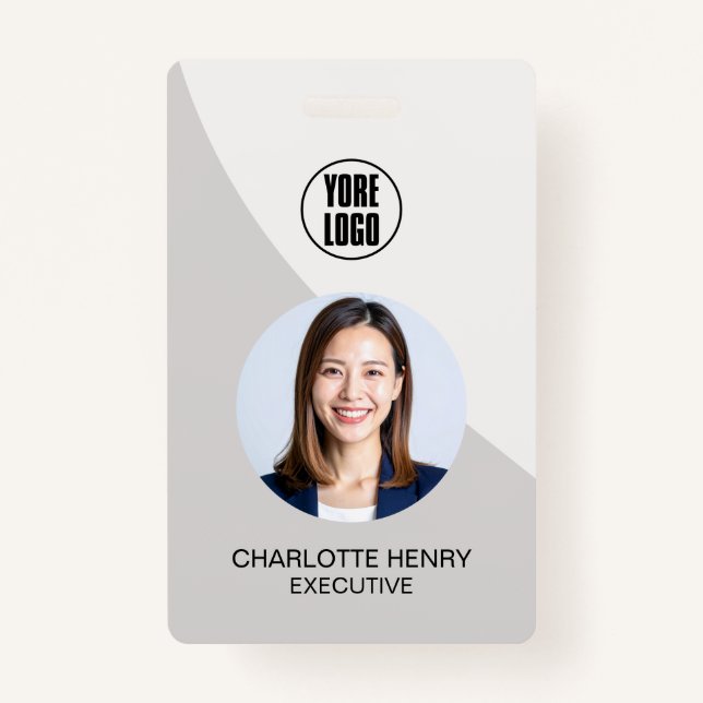 Badge Customizable Business ID Card | Minimal Employee  (Devant)