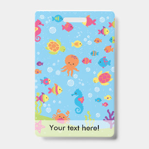 Badge Cute Underwater Scene.ai