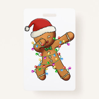 Badge Dabbing Elf Christmas Tree Lights Xmas Family Matc