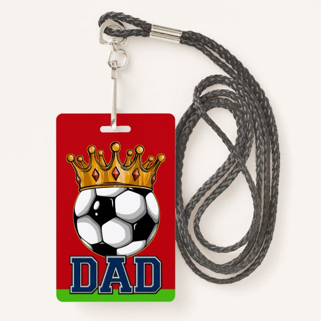 Badge DAD de football (Devant avec lanière)
