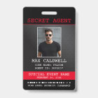 Badge d'agent secret espion d'entreprise