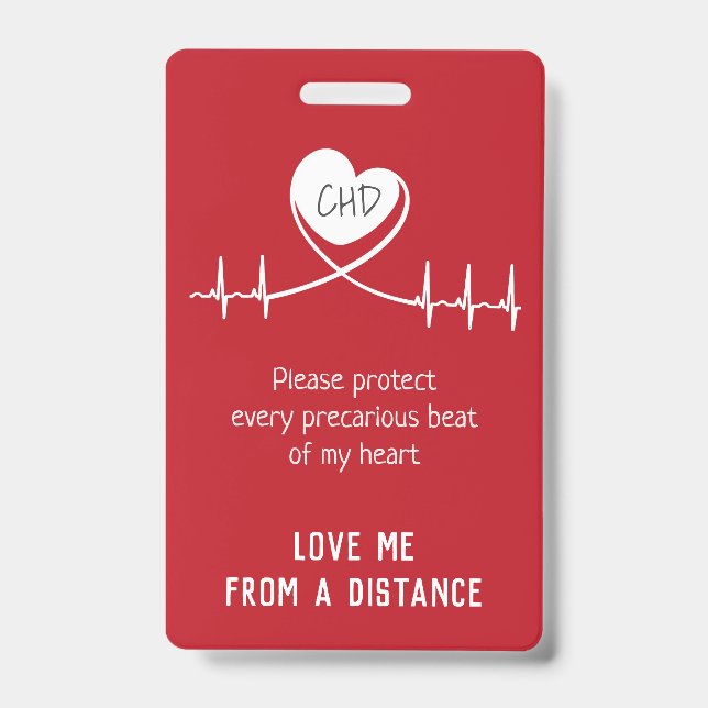 Badge d'alerte CHD pour siège bébé (Face)