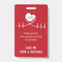 Badge d'alerte CHD pour siège bébé