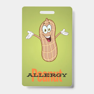 Badge d'allergie aux arachides