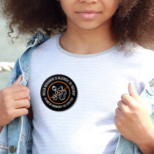 Badge d'allergie aux noix d'arbre