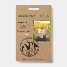 Badge d'anniversaire de garde forestier junior