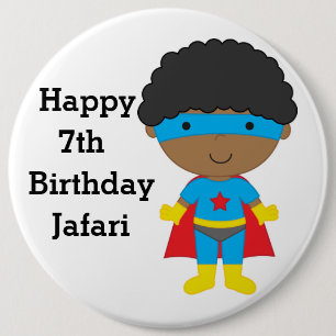 Badge d'anniversaire personnalisé - Joyeux 7ème an
