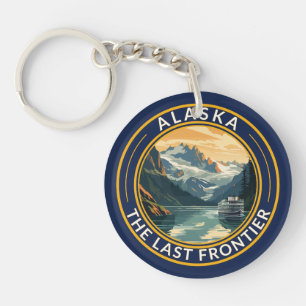 Badge d'art de voyage en Alaska