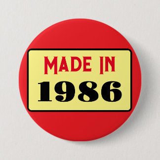 Badge de 40e anniversaire de style rétro bouton 19
