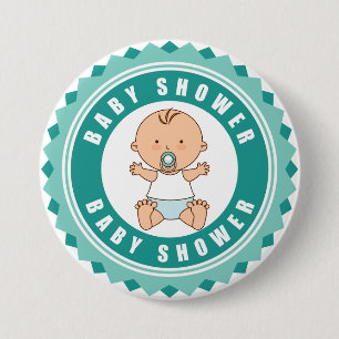 Badge de Baby Shower Bébé Mignon