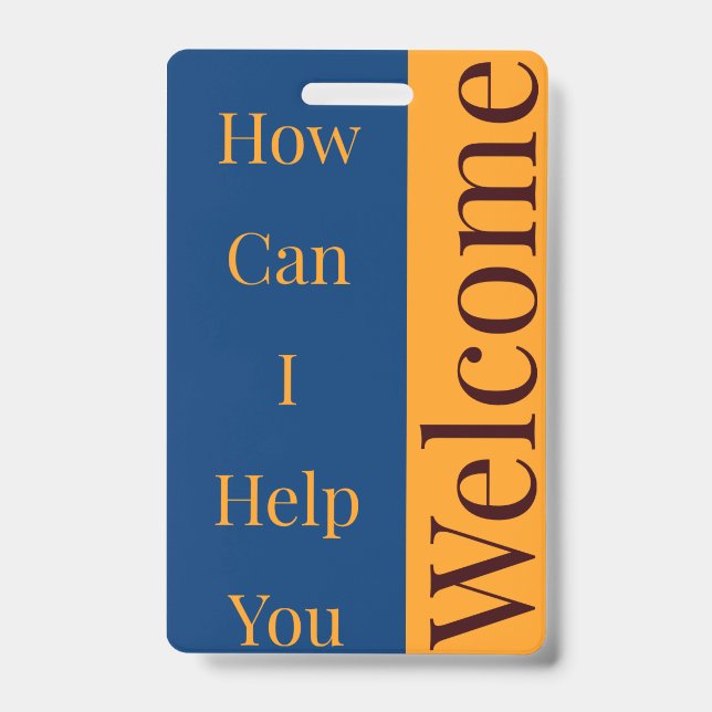 Badge de bienvenue (Face)