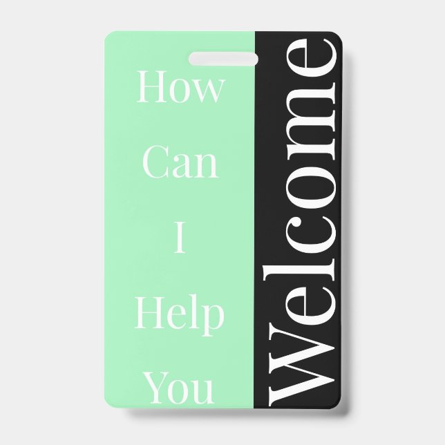 Badge de bienvenue (Avant)