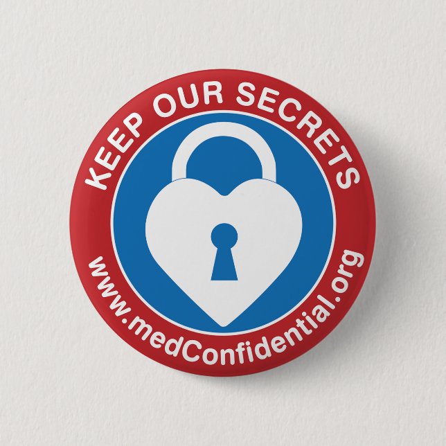 badge de bouton medConfidential (médium) (Devant)