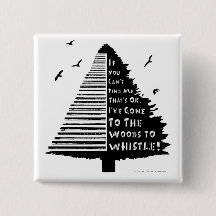 Badge de broche à sifflet en bois