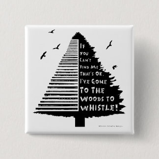 Badge de broche à sifflet en bois