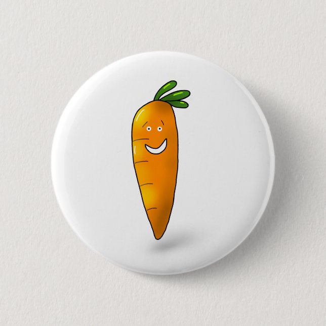badge de carotte amusant (Devant)