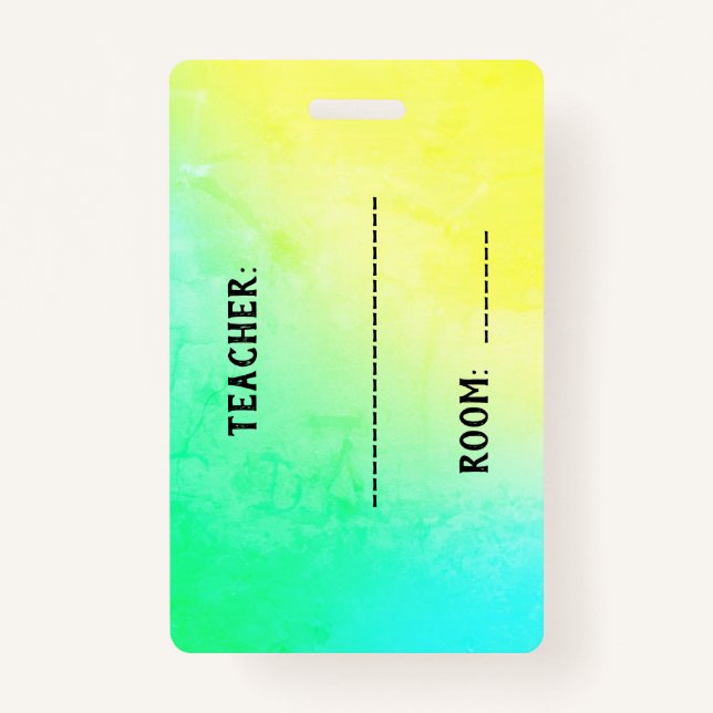 Badge de carte de salle de bain (Dos)