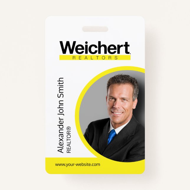 Badge de carte d'identité Weichert Realtors (Devant)